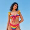 RAINBOW CROCHET BIKINI BOTTOM -Farm Rio Dress Shop 299781 01