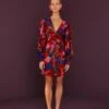 Farm Rio Red Wild Life Mini Dress