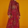 Farm Rio Red Sunset Tapestry Embroidered Maxi Dress -Farm Rio Dress Shop 301808 01 1