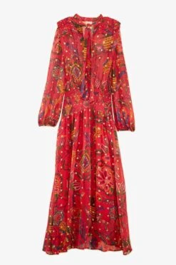 Farm Rio Red Sunset Tapestry Embroidered Maxi Dress -Farm Rio Dress Shop 301808 06 1