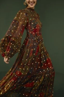 Farm Rio Black Rainforest Maxi Dress -Farm Rio Dress Shop 301812 03