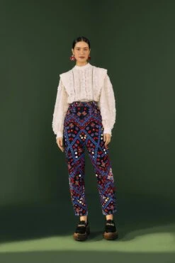 Farm Rio Embroidered Corduroy Pants 9 Farm Rio Embroidered Corduroy Pants -Farm Rio Dress Shop 301854 01