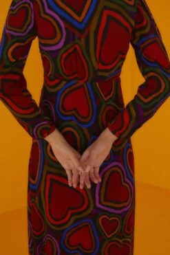 Farm Rio Rainbow Wild Hearts Maxi Dress -Farm Rio Dress Shop 301861 03