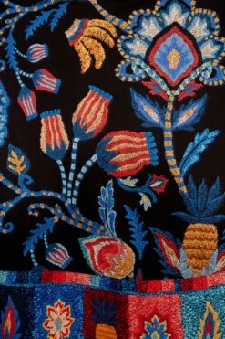 Farm Rio Black Sunset Tapestry Organic Cotton Midi Skirt -Farm Rio Dress Shop 301874 03