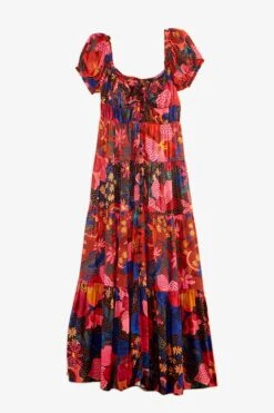 Farm Rio Mixed Wild Life Lenzing™ Ecovero™ Viscose Maxi Dress -Farm Rio Dress Shop 301881 06