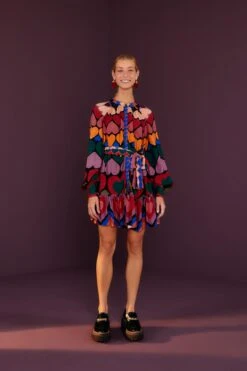 Farm Rio Full Of Hearts Mini Dress -Farm Rio Dress Shop 301905 04