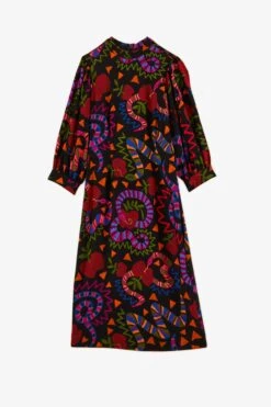 Farm Rio Black Jungle Fruits Midi Dress -Farm Rio Dress Shop 301928 06