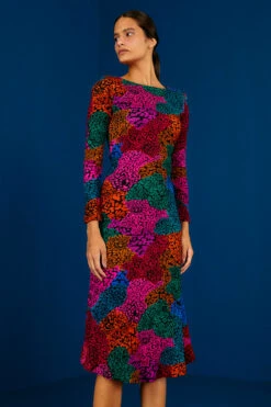 Farm Rio Rainbow Mix Jersey Dress