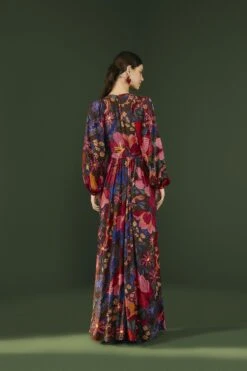 Farm Rio Black Wild Life Lenzing™ Ecovero™ Viscose Maxi Dress -Farm Rio Dress Shop 302684 03