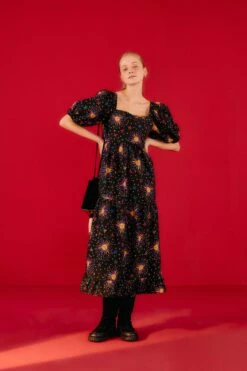 Farm Rio Rainbow Suns Organic Cotton Maxi Dress