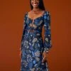Farm Rio Black Macaw Forest Midi Dress 1 Farm Rio Black Macaw Forest Midi Dress -Farm Rio Dress Shop 303774 001