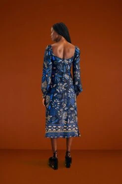 Farm Rio Black Macaw Forest Midi Dress -Farm Rio Dress Shop 303774 04