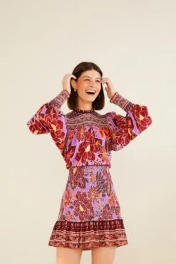 Farm Rio Sweet Floral Mini Dress -Farm Rio Dress Shop 303775 03