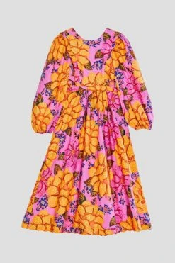 Farm Rio Flowers Garden Organic Cotton Midi Dress -Farm Rio Dress Shop 303806 06