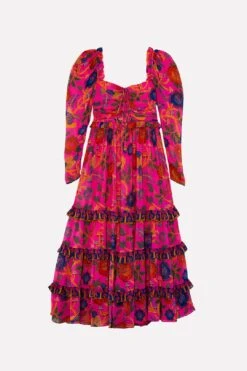 Farm Rio Pink Sweet Forest Maxi Dress -Farm Rio Dress Shop 303818 06