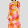 Farm Rio Colorful Leaves Midi Dress -Farm Rio Dress Shop 303823 01