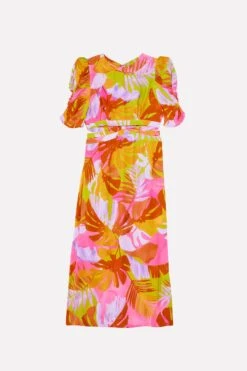Farm Rio Colorful Leaves Midi Dress -Farm Rio Dress Shop 303823 06