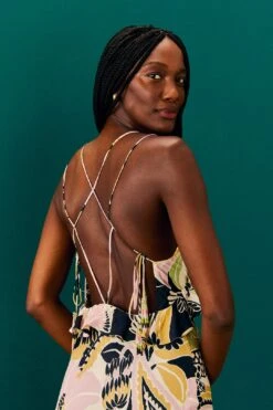 Farm Rio Sand Vintage Forest Lenzing™ Ecovero™ Viscose Midi Dress -Farm Rio Dress Shop 303824 03