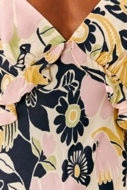 Farm Rio Sand Vintage Forest Lenzing™ Ecovero™ Viscose Midi Dress -Farm Rio Dress Shop 303824 05