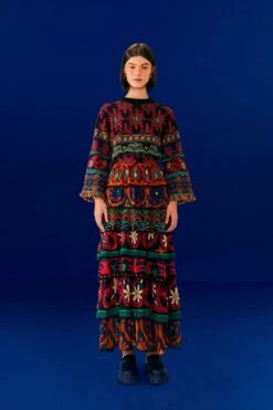 Farm Rio Black Night Sky Maxi Skirt 11 Farm Rio Black Night Sky Maxi Skirt -Farm Rio Dress Shop 303828 02