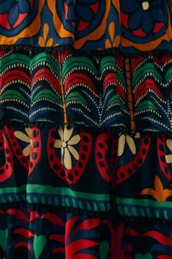 Farm Rio Black Night Sky Maxi Skirt 12 Farm Rio Black Night Sky Maxi Skirt -Farm Rio Dress Shop 303828 05