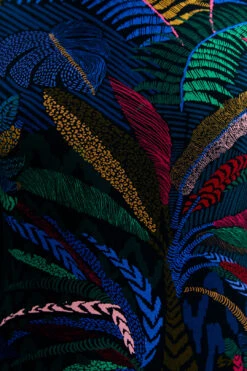 Farm Rio Amazonia Night Lenzing™ Ecovero™ Viscose Midi Dress -Farm Rio Dress Shop 303850 04