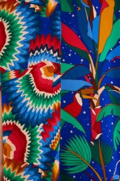 Farm Rio Mixed Blue Prints Unisex Shirt -Farm Rio Dress Shop 303855 05