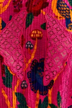 Farm Rio Pink Sweet Forest Blouse -Farm Rio Dress Shop 303876 04