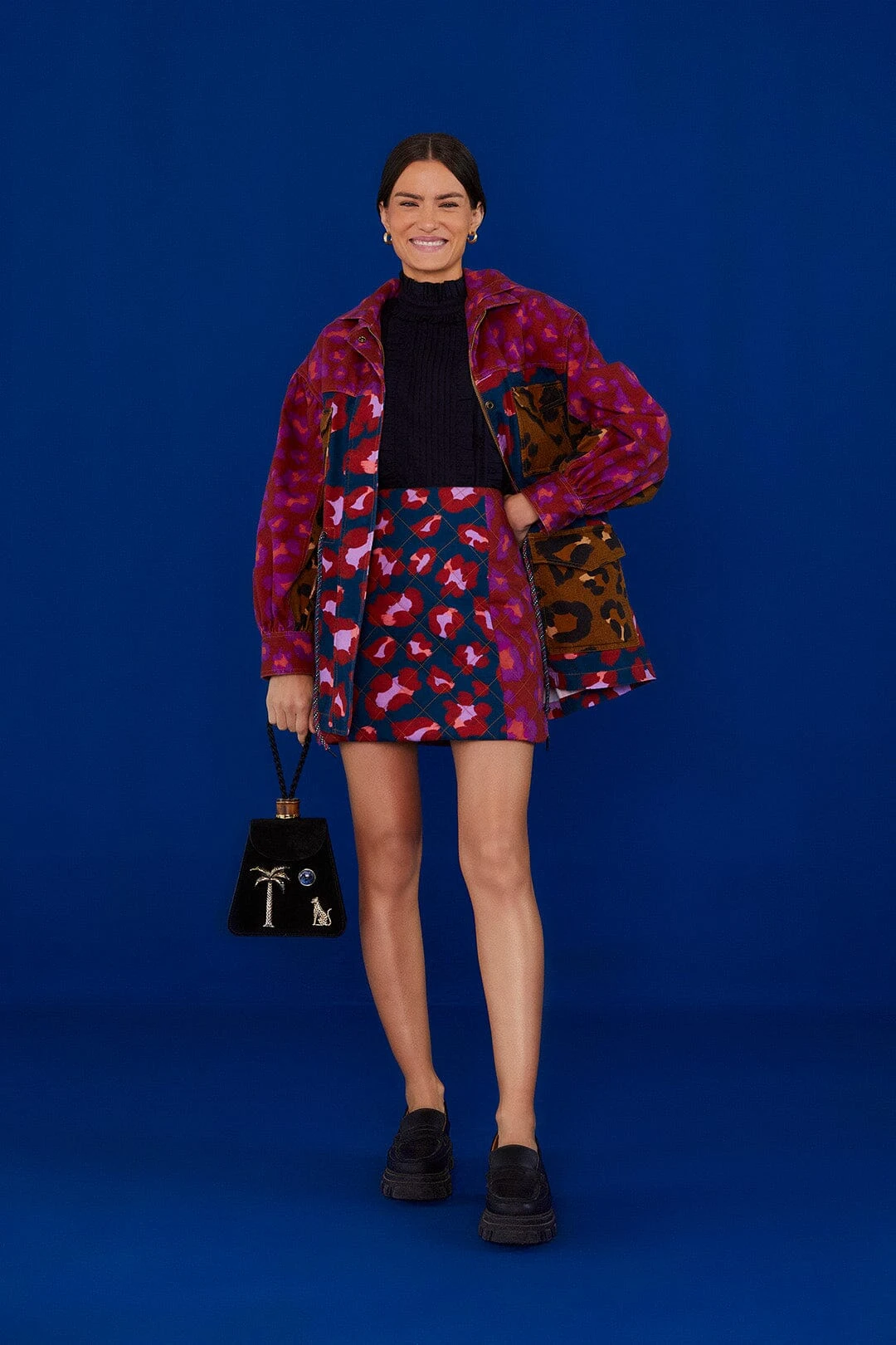 Farm Rio Mixed Leopards Mini Skirt 3 Farm Rio Mixed Leopards Mini Skirt