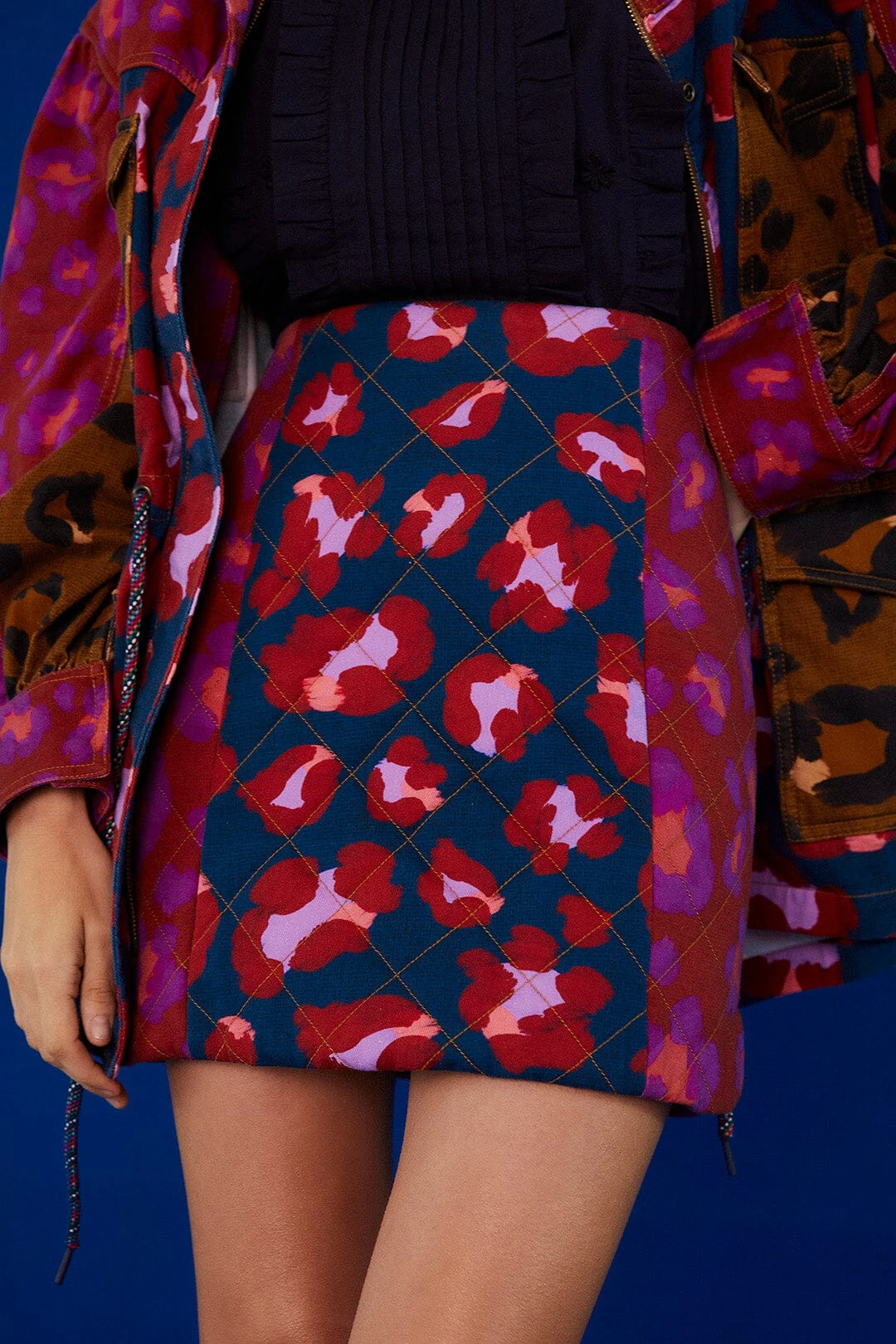 Farm Rio Mixed Leopards Mini Skirt 6 Farm Rio Mixed Leopards Mini Skirt - Image 4