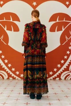 Farm Rio Macaw Ballet Ainika Maxi Dress 11 Farm Rio Macaw Ballet Ainika Maxi Dress -Farm Rio Dress Shop 303894 04