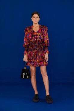 Farm Rio Black Heart Daisy Mini Dress 11 Farm Rio Black Heart Daisy Mini Dress -Farm Rio Dress Shop 303895 01