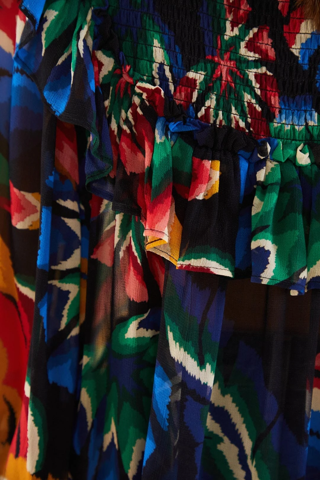 Farm Rio Black Chevron Forest Blouse 7 Farm Rio Black Chevron Forest Blouse - Image 5