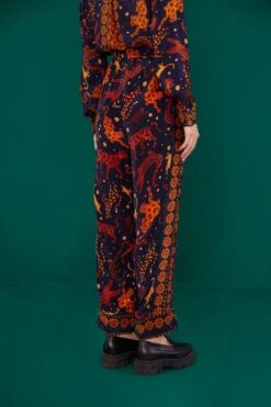 Farm Rio Navy Animal Sky Pants -Farm Rio Dress Shop 303899 04