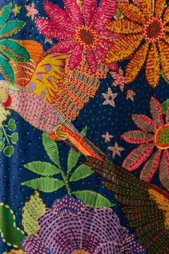 Farm Rio Navy Cool Macaw Maxi Dress 12 Farm Rio Navy Cool Macaw Maxi Dress -Farm Rio Dress Shop 303923 05