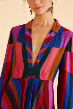 Farm Rio Magic Stripes Maxi Dress -Farm Rio Dress Shop 303924 03