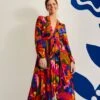Farm Rio Rainbow Forest Maxi Dress -Farm Rio Dress Shop 303925 02