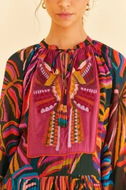 Farm Rio Graphic Foliage Embroidered Maxi Dress 10 Farm Rio Graphic Foliage Embroidered Maxi Dress -Farm Rio Dress Shop 303932 03 a90baae1 ea88 4fec bbe6 2527a69dbd1e