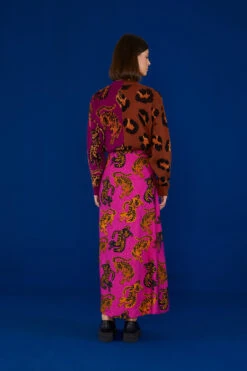 Farm Rio Pink Wild Leopards Lenzing™ Ecovero™ Viscose Maxi Skirt 8 Farm Rio Pink Wild Leopards Lenzing™ Ecovero™ Viscose Maxi Skirt -Farm Rio Dress Shop 303949 03