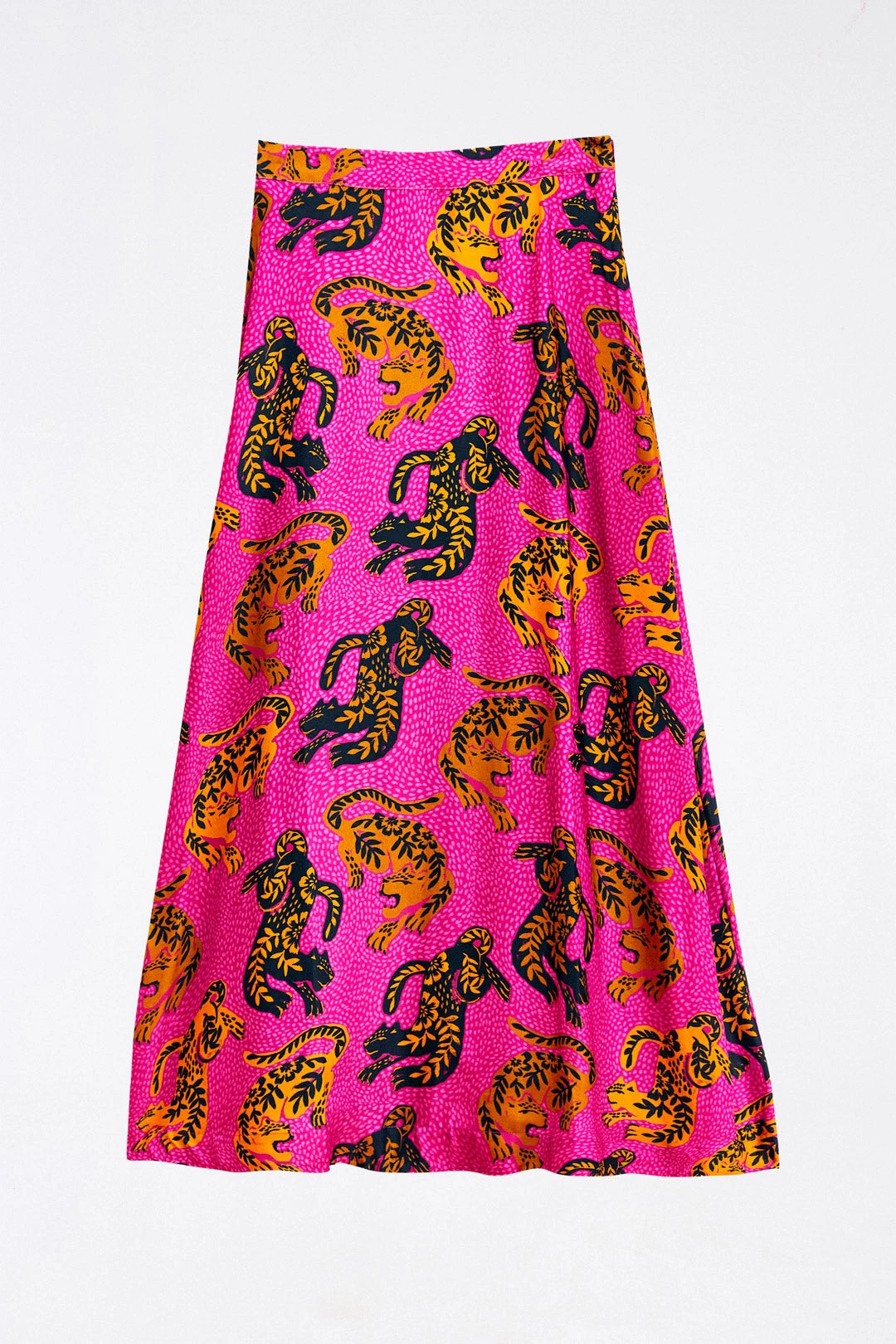 Farm Rio Pink Wild Leopards Lenzing™ Ecovero™ Viscose Maxi Skirt 6 Farm Rio Pink Wild Leopards Lenzing™ Ecovero™ Viscose Maxi Skirt - Image 4
