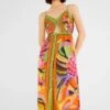 Farm Rio Toucans Scarf Lenzing™ Ecovero™ Viscose Midi Dress -Farm Rio Dress Shop 303966 01