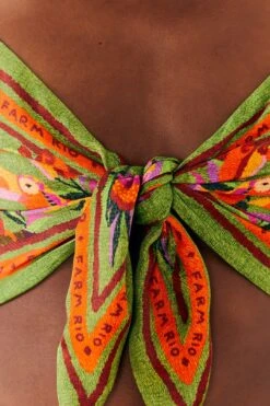 Farm Rio Toucans Scarf Lenzing™ Ecovero™ Viscose Crop Top -Farm Rio Dress Shop 303977 04