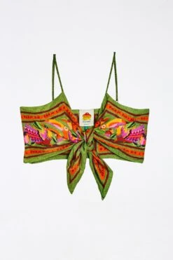 Farm Rio Toucans Scarf Lenzing™ Ecovero™ Viscose Crop Top -Farm Rio Dress Shop 303977 06