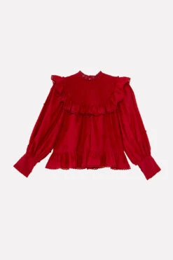 Farm Rio Red 3D Hearts Blouse -Farm Rio Dress Shop 304148 05