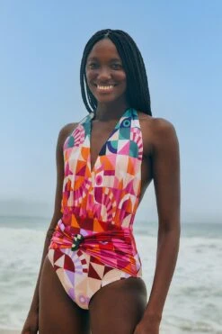 Farm Rio Ombre Graphic Toucans One Piece Swimsuit