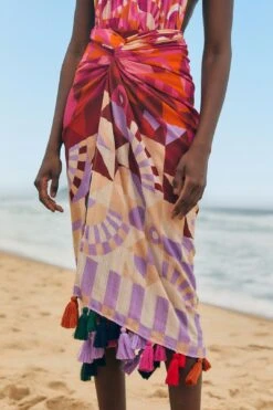 Farm Rio Ombre Graphic Toucans Multicolor Sarong -Farm Rio Dress Shop 304290 02