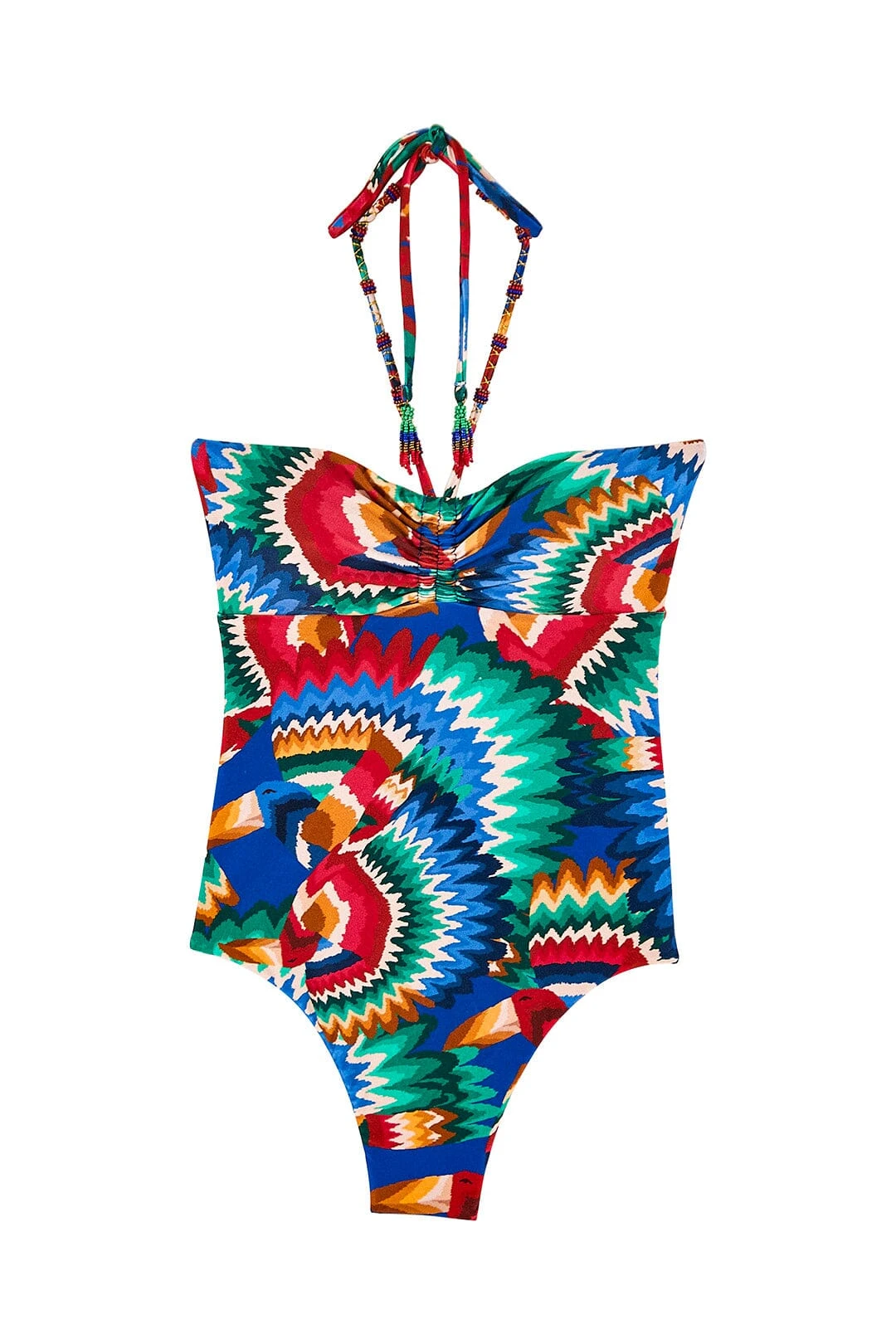 Farm Rio Chevron Toucans One Piece Swimsuit 8 Farm Rio Chevron Toucans One Piece Swimsuit - Image 6