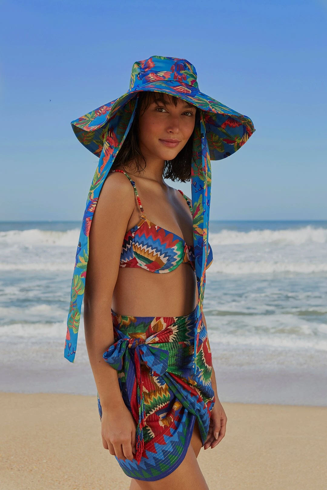 Farm Rio Chevron Toucans Cover Up 3 Farm Rio Chevron Toucans Cover Up