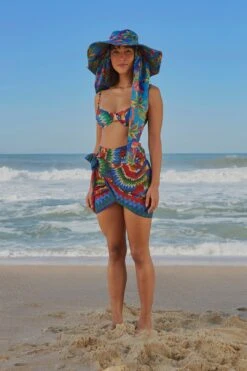 Farm Rio Chevron Toucans Cover Up 10 Farm Rio Chevron Toucans Cover Up -Farm Rio Dress Shop 304295 02