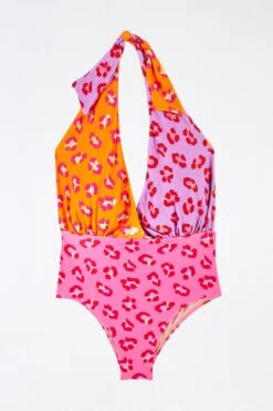 Farm Rio Maxi Leopard Patch Plunge One Piece Swimsuit 11 Farm Rio Maxi Leopard Patch Plunge One Piece Swimsuit -Farm Rio Dress Shop 304301 05